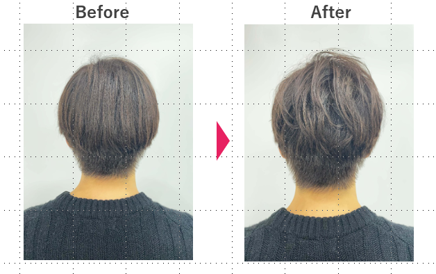 ヘアグリースのスタイリングイメージ