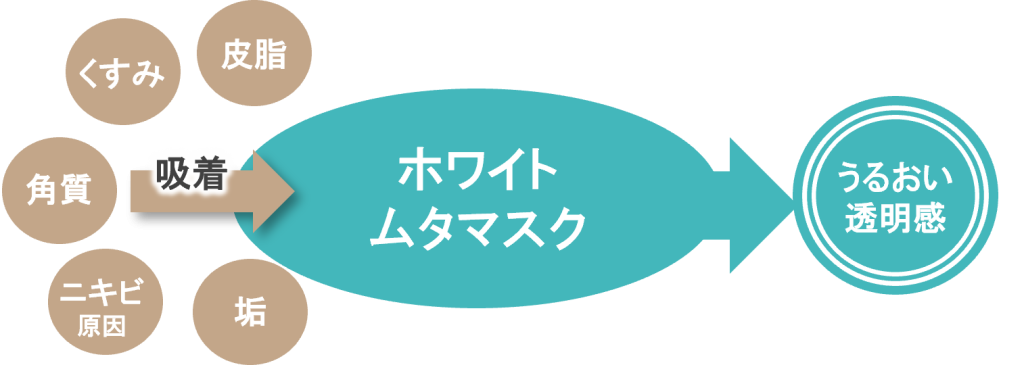 ホワイトクレイの吸着効果